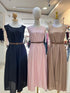 Summer Round Neck Casual Pocket Dress With Belt